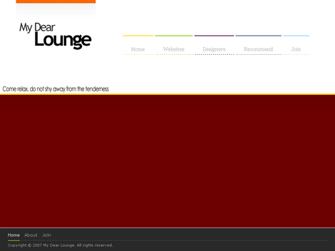 My Dear Lounge, the free web template!